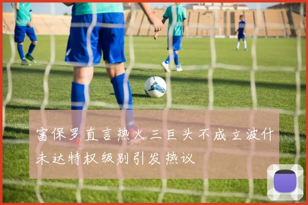富保罗直言热火三巨头不成立波什未达特权级别引发热议